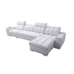 Prisma XII Corner Sofa with Sleeping Function | Luxury Furniture with USB Port | Velvet | Pet Friendly, Terra 06 Prisma XII Corner Sofa with Sleeping Function | Luxury Furniture with USB Port | Velvet | Pet Friendly, Terra 06