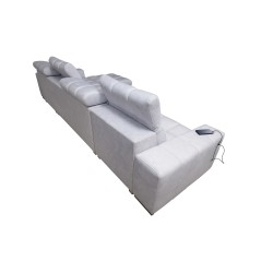 Prisma XII Corner Sofa with Sleeping Function | Luxury Furniture with USB Port | Velvet | Pet Friendly, Terra 06 Prisma XII Corner Sofa with Sleeping Function | Luxury Furniture with USB Port | Velvet | Pet Friendly, Terra 06