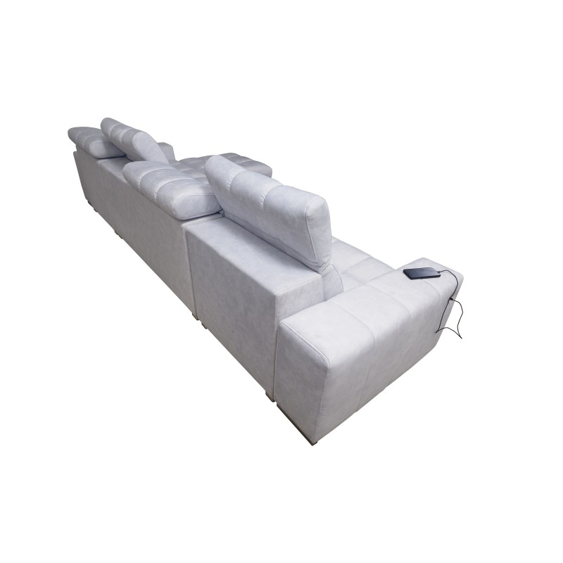 Prisma XII Corner Sofa with Sleeping Function | Luxury Furniture with USB Port | Velvet | Pet Friendly, Terra 06 Prisma XII Corner Sofa with Sleeping Function | Luxury Furniture with USB Port | Velvet | Pet Friendly, Terra 06