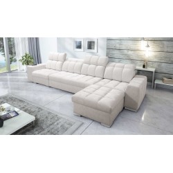 Narożnik Prisma XII z funkcją spania | Luksusowy Mebel z Portem USB | Velvet | Pet friendly, Terra 06