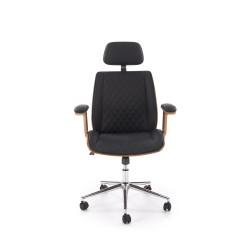 TIMBER fotel gabinetowy orzechowy/czarny