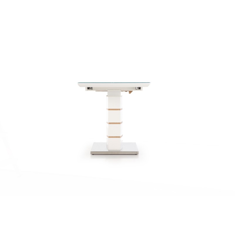 TORONTO stół rokładany biały / dąb złoty