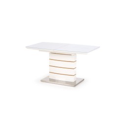 TORONTO stół rokładany biały / dąb złoty