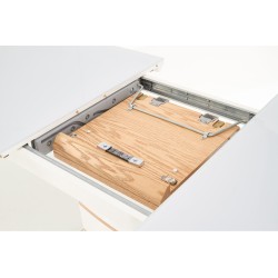 TORONTO stół rokładany biały / dąb złoty