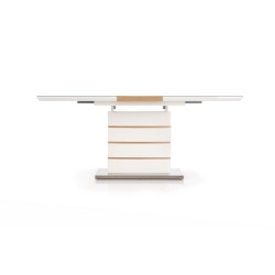 TORONTO stół rokładany biały / dąb złoty