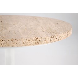 TRAVERSO S ława, trawertyn / biały (1p 1szt)