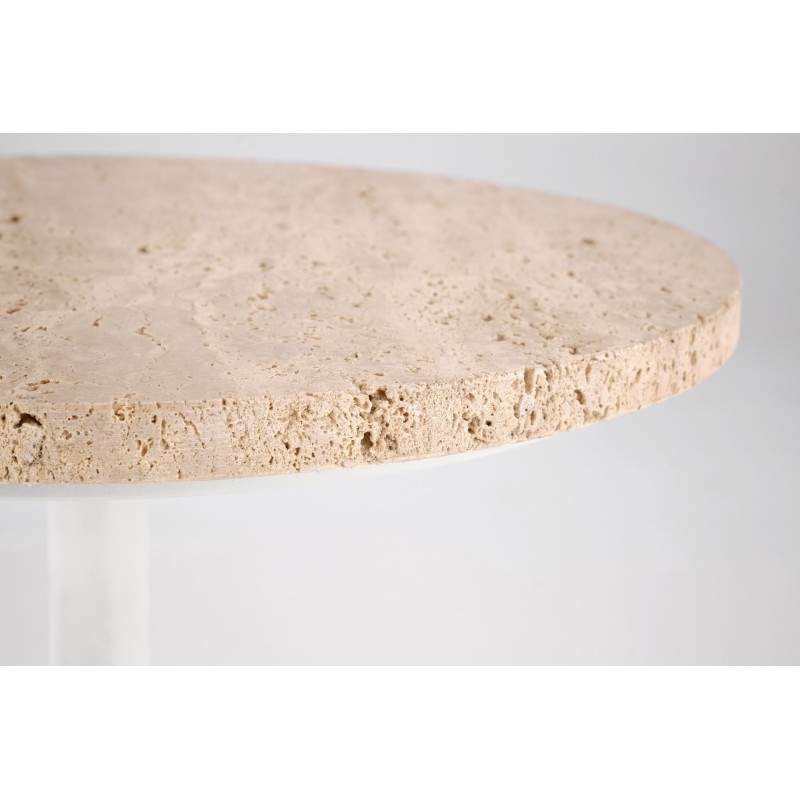 TRAVERSO S ława, trawertyn / biały (1p 1szt)