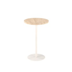 TRAVERSO ława, trawertyn / biały (1p 1szt)