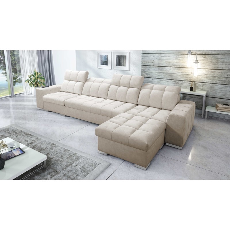 Prisma XII Corner Sofa with Sleeping Function | Luxury Furniture with USB Port | Velvet | Pet Friendly, Terra 13 Prisma XII Corner Sofa with Sleeping Function | Luxury Furniture with USB Port | Velvet | Pet Friendly, Terra 13