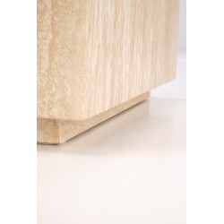 TRAVERTINO_S KWADRAT ława, trawertyn (1p 1szt)