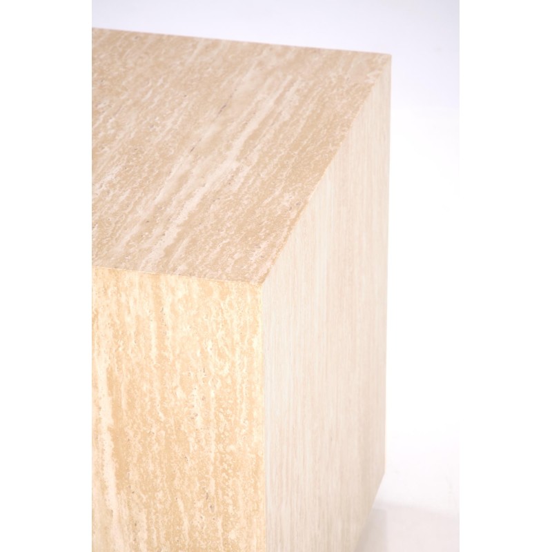 TRAVERTINO_S KWADRAT ława, trawertyn (1p 1szt)