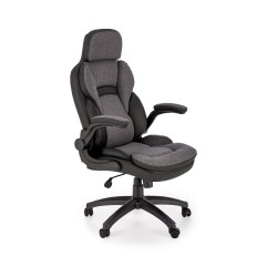 VALERIO fotel gabinetowy czarny / popielaty (1p 1szt)