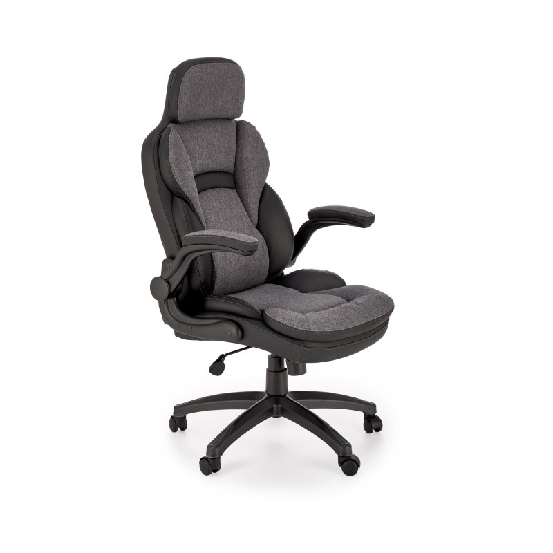 VALERIO fotel gabinetowy czarny / popielaty (1p 1szt)