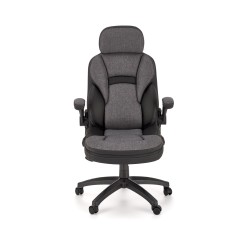 VALERIO fotel gabinetowy czarny / popielaty (1p 1szt)