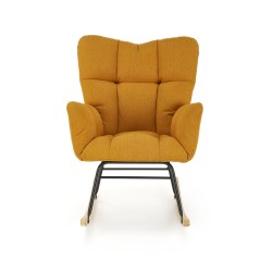 VASCO fotel bujany musztardowy