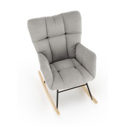 VASCO fotel bujany popielaty