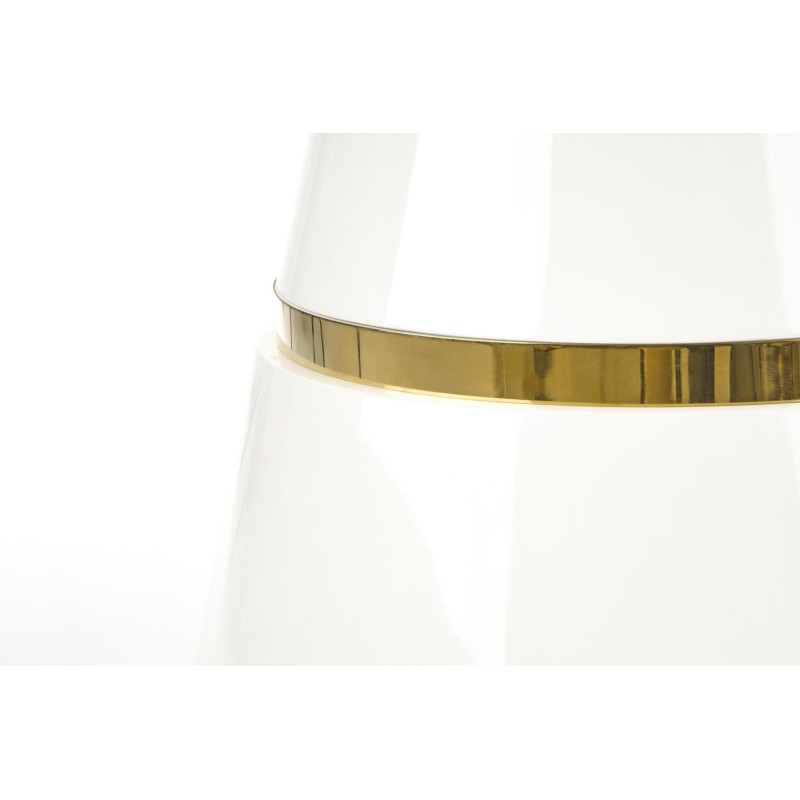 VEGAS stół, blat - biały, noga - biały / złoty (2p 1szt)