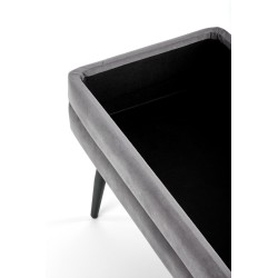 VELVA ławka popielaty/czarny (1p 1szt)