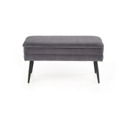 VELVA ławka popielaty/czarny (1p 1szt)
