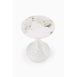 VERDE ława biały marmur / biały (2p 1szt)