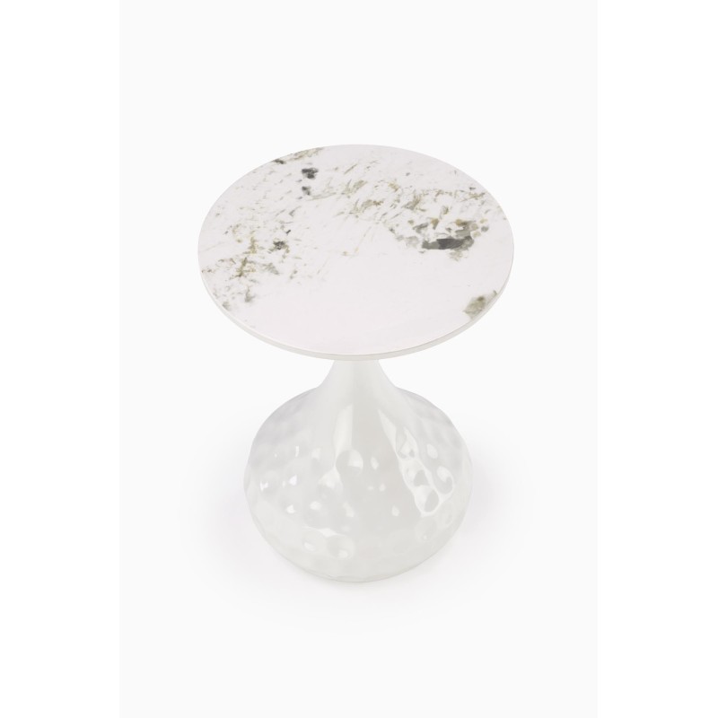 VERDE ława biały marmur / biały (2p 1szt)