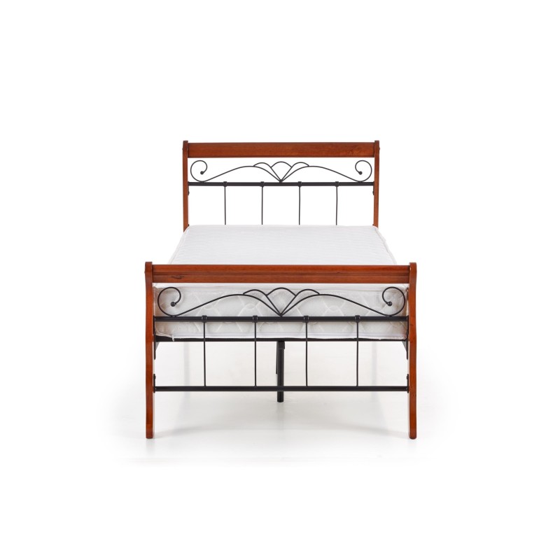 VERONICA łóżko 90 cm czereśnia ant./czarny (4p 1szt.)