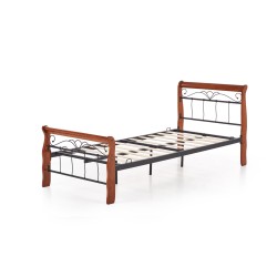 VERONICA łóżko 90 cm czereśnia ant./czarny (4p 1szt.)