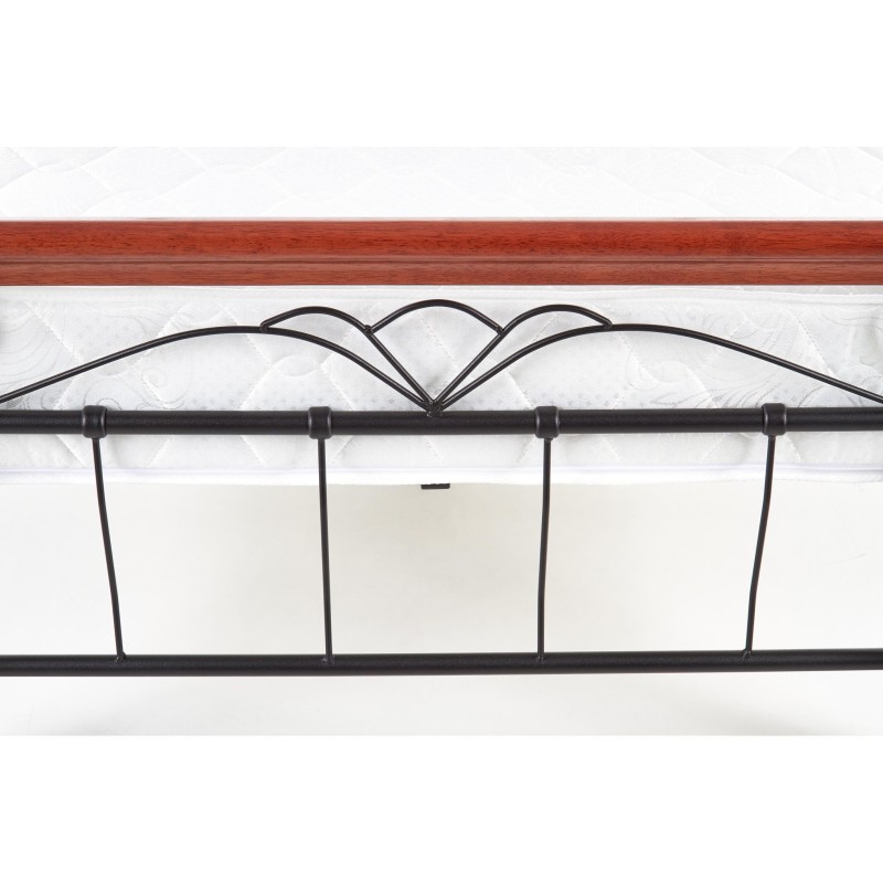 VERONICA łóżko 90 cm czereśnia ant./czarny (4p 1szt.)