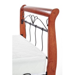 VERONICA łóżko 90 cm czereśnia ant./czarny (4p 1szt.)