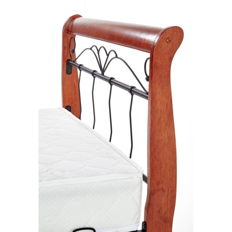 VERONICA łóżko 90 cm czereśnia ant./czarny (4p 1szt.)