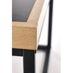 VESPA ława blat naturalny, nogi: czarny (1p 1szt)