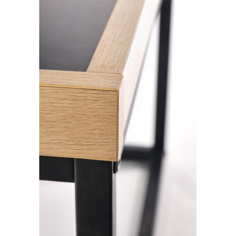 VESPA ława blat naturalny, nogi: czarny (1p 1szt)