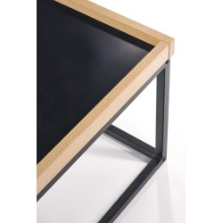 VESPA ława blat naturalny, nogi: czarny (1p 1szt)