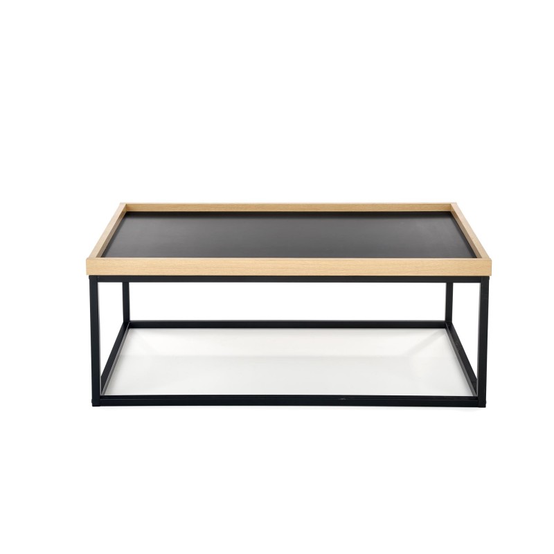 VESPA ława blat naturalny, nogi: czarny (1p 1szt)