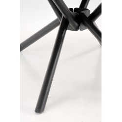 VITORINO stół rozkładany, blat - biały marmur, nogi - czarny (2p 1szt)