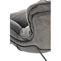 VOLKER fotel wypoczynkowy c.popiel / czarny (1p 1szt)