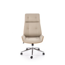 WEBSTER fotel gabinetowy orzechowy/beżowy