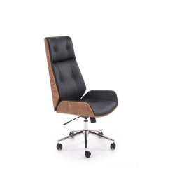 WEBSTER fotel gabinetowy orzechowy/czarny