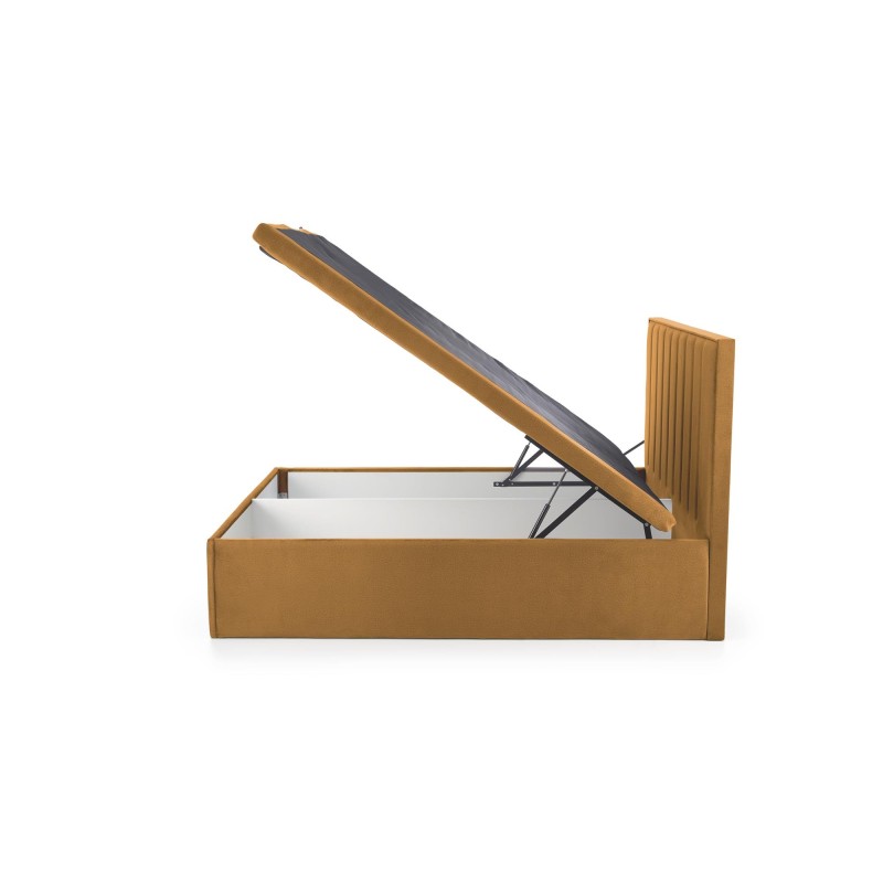 ASENTO łóżko 160 - musztardowy tap. Element 8