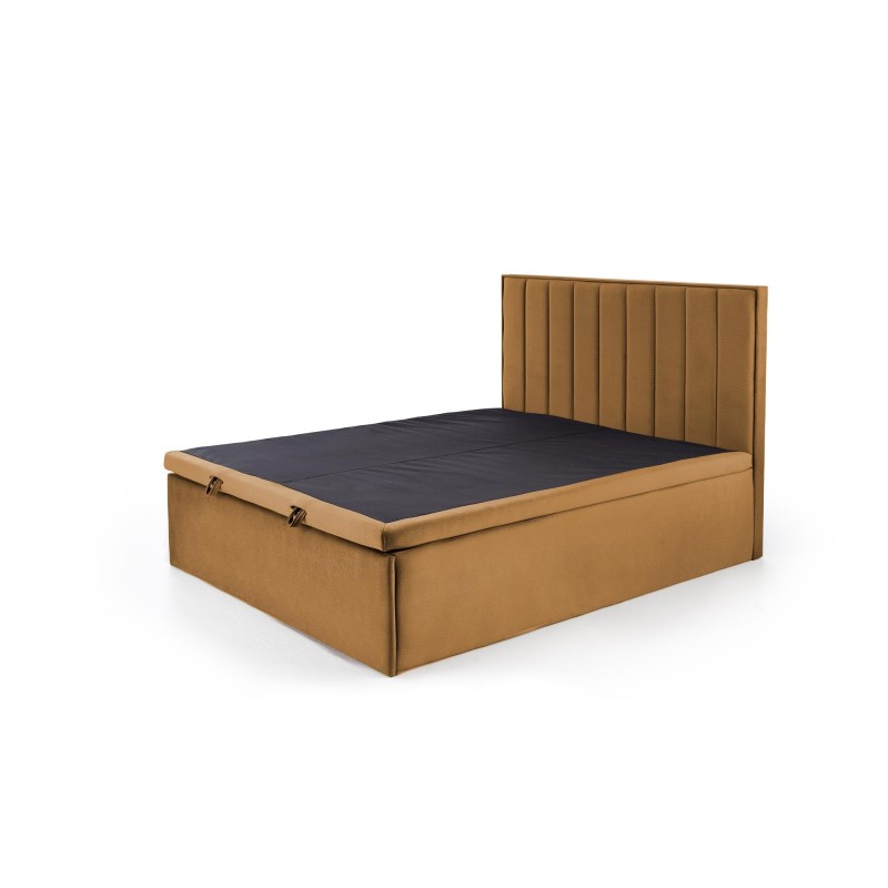ASENTO łóżko 160 - musztardowy tap. Element 8
