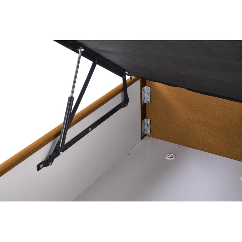 ASENTO łóżko 160 - musztardowy tap. Element 8