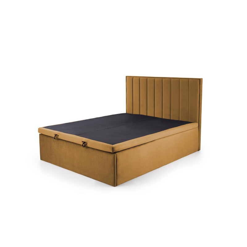 ASENTO łóżko 160 - musztardowy tap. Element 8