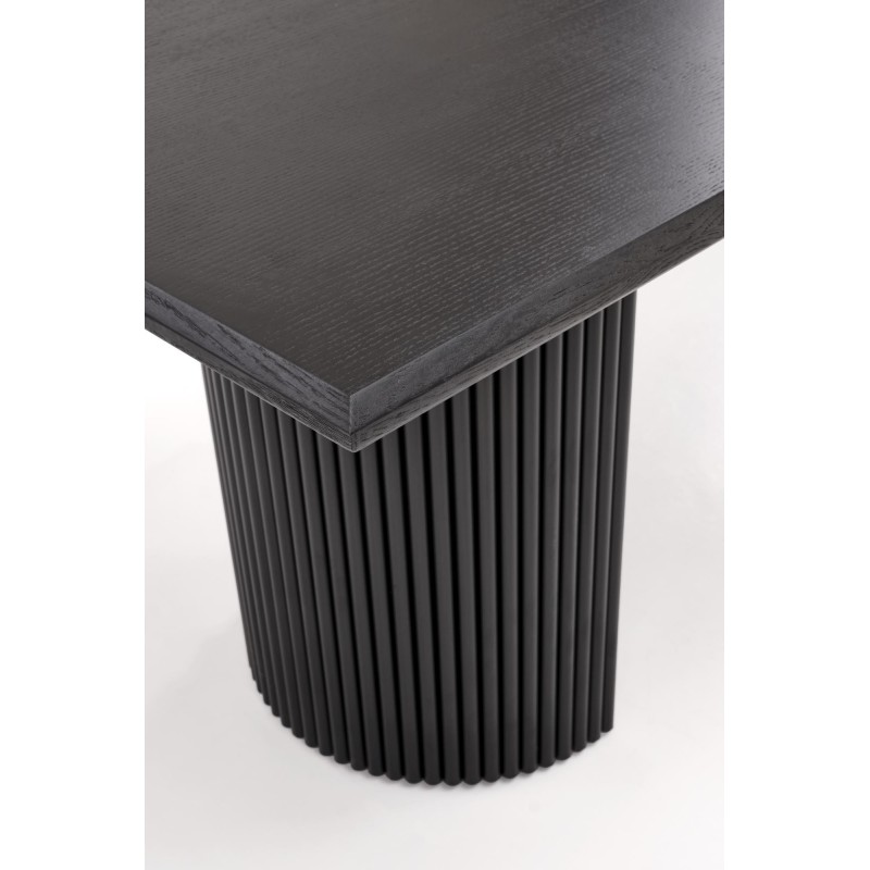 BOLERO stół rozkładany 160-250x90x78 cm dąb naturalny/czarny (3p 1szt)