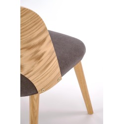 CADIZ krzesło dąb naturalny / popiel (1p 2szt)