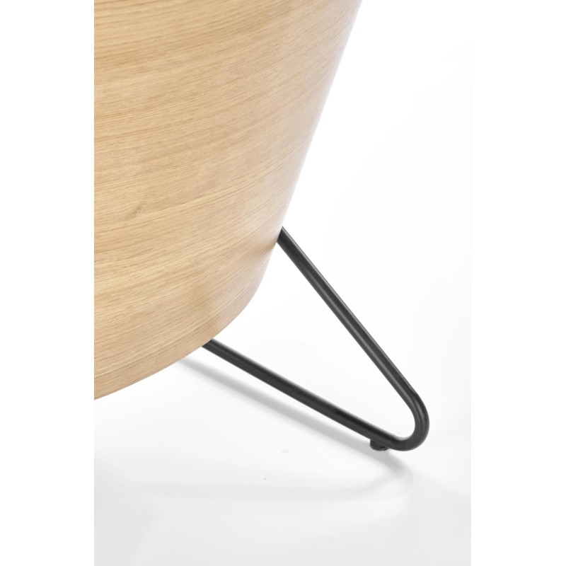 CHILLOUT fotel wypoczynkowy ciemny popiel / dąb naturalny / czarny (1p 1szt)