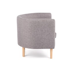 CLUBBY fotel wypoczynkowy popiel (1p 1szt)