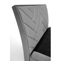 CONTINENTAL 1 łóżko 160 - popiel (jodełka) tap. Monolith 85