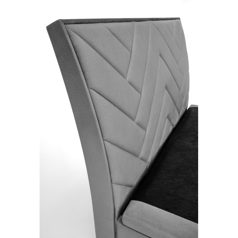 CONTINENTAL 1 łóżko 160 - popiel (jodełka) tap. Monolith 85