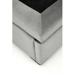 CONTINENTAL 1 łóżko 160 - popiel (jodełka) tap. Monolith 85