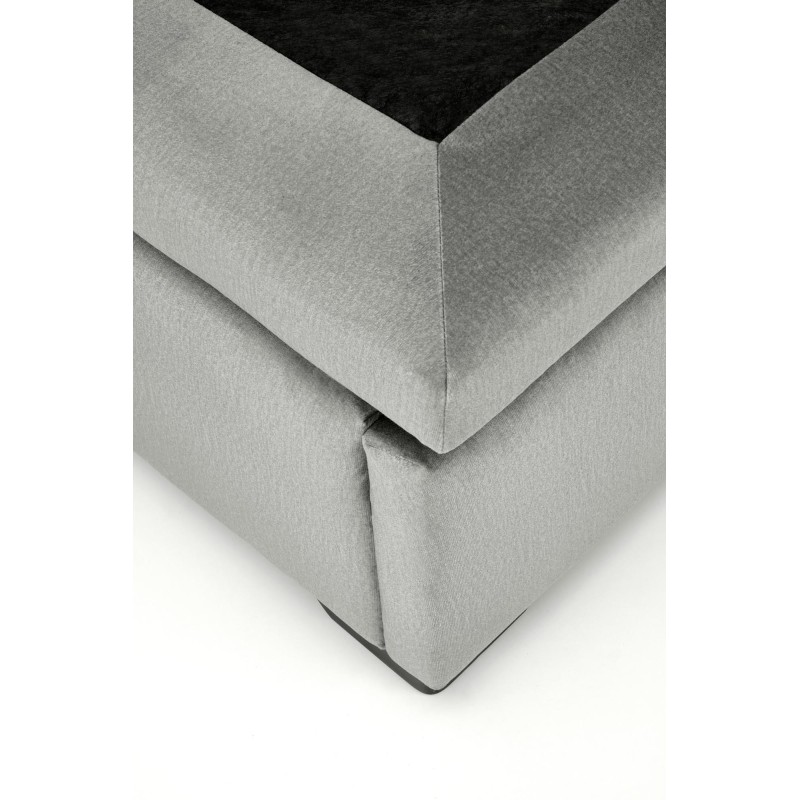 CONTINENTAL 1 łóżko 160 - popiel (jodełka) tap. Monolith 85